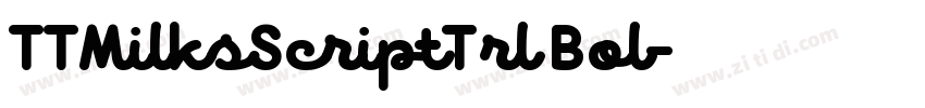 TTMilksScriptTrl Bol字体转换 TTMilksScriptTrl Bol字体转换